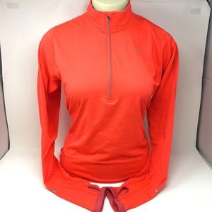 nike dri fit element half zip women's